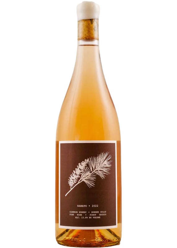 Cameron Winery Pinot Gris Ramato 2022 Front Bottle Shot