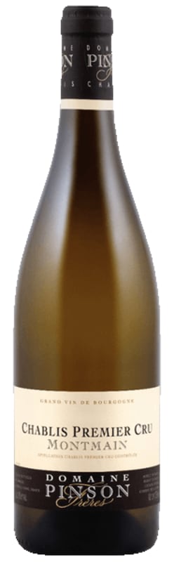 Domaine Pinson Freres Chablis Montmain Premier Cru 2022 Front Bottle Shot