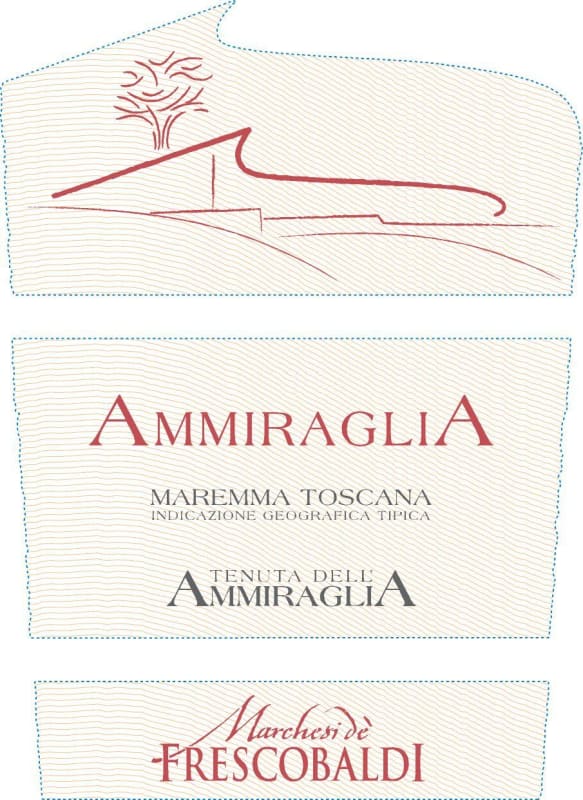 Frescobaldi Maremma Toscana Ammiraglia 2011 Front Label