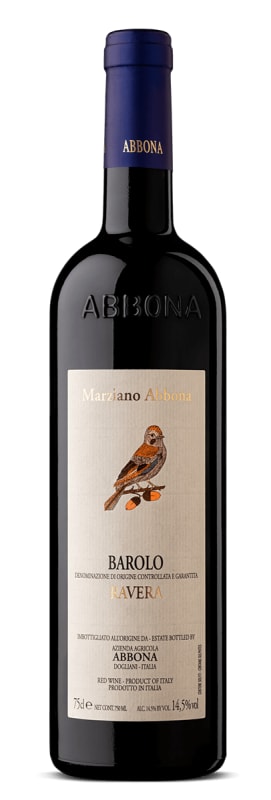 Abbona Barolo Ravera 2015 Front Bottle Shot