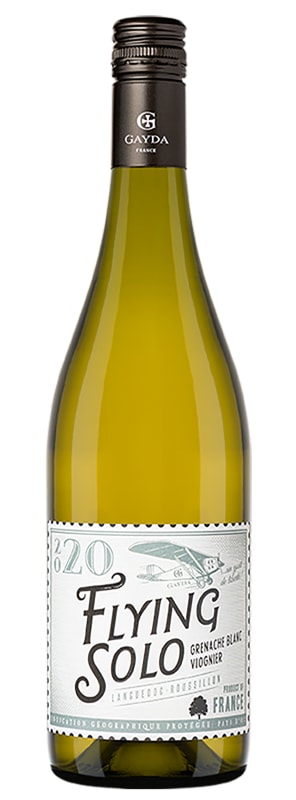 Domaine Gayda Flying Solo Grenache Blanc Viognier 2020 Front Bottle Shot