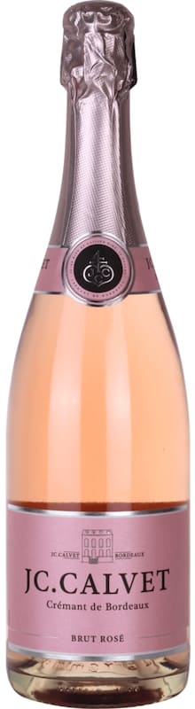 Calvet JC Calvet Cremant de Bordeaux Brut Rose 2022 Front Bottle Shot