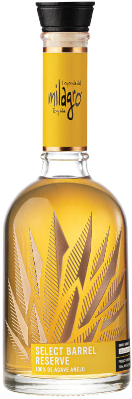 Milagro Select Barrel Reserve Anejo Tequila Front Bottle Shot