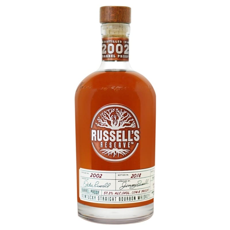 Russell's Reserve Kentucky Straight Bourbon Whiskey 2002 Front Bottle Shot