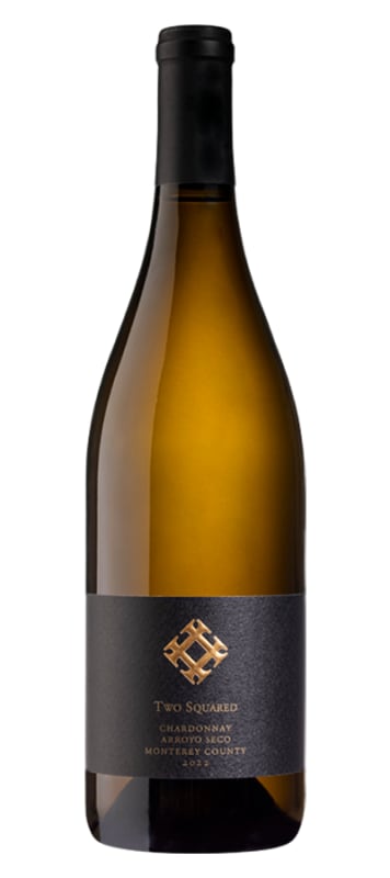 Two Squared Unoaked Chardonnay 2022 Front Bottle Shot