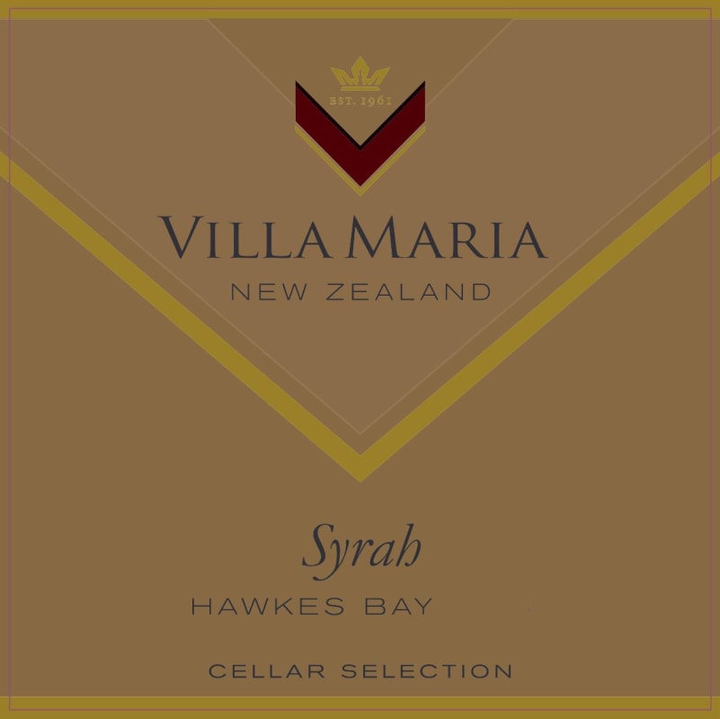 Villa Maria Cellar Selection Syrah 2015 Front Label