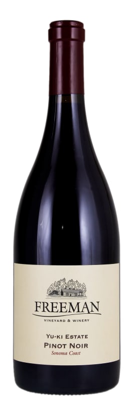 Freeman Yu-Ki Estate Pinot Noir 2016 Front Bottle Shot