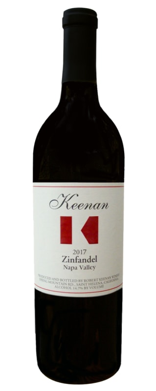 Keenan Zinfandel 2017 Front Bottle Shot