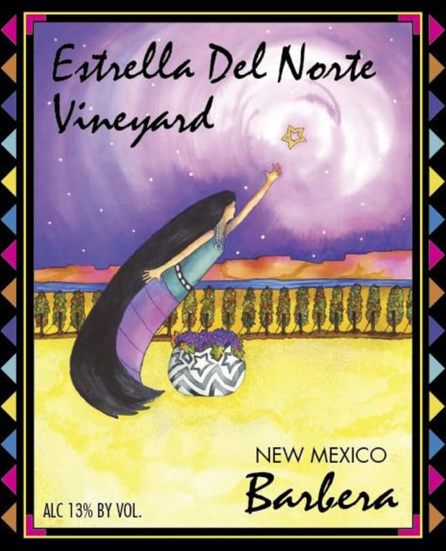 Estrella Del Norte Vineyard Barbera 2014 Front Label