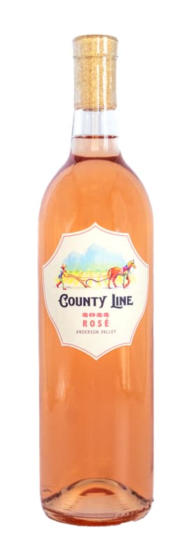 County Line Rose 2022 Front Bottle Shot