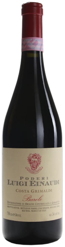 Luigi Einaudi Barolo Costa Grimaldi 2015 Front Bottle Shot