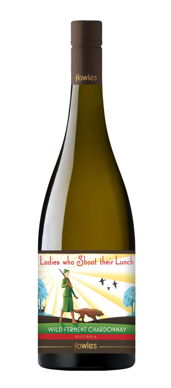 Fowles Wine Ladies Who Shoot Their Lunch Chardonnay 2019 Front Bottle Shot