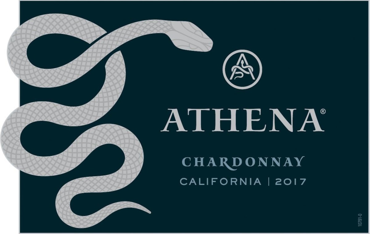 Athena Vineyards & Winery Chardonnay 2017 Front Label