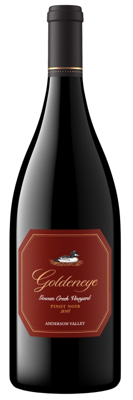 Goldeneye Gowan Creek Vineyard Pinot Noir 2018 Front Bottle Shot