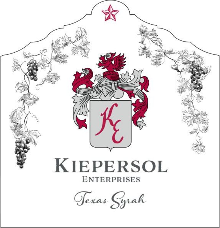 Kiepersol Estates Syrah 2012 Front Label