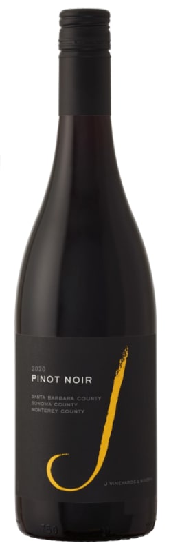 J Vineyards California Pinot Noir 2020 Front Bottle Shot