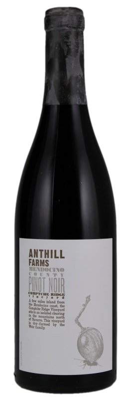 Anthill Farms Comptche Ridge Vineyard Pinot Noir 2017 Front Bottle Shot