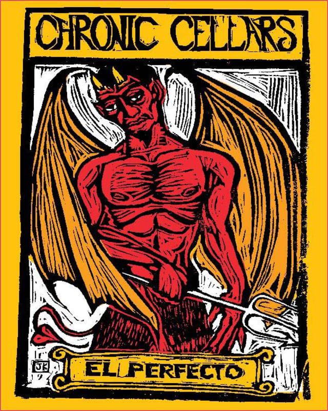 Chronic Cellars El Perfecto 2013 Front Label