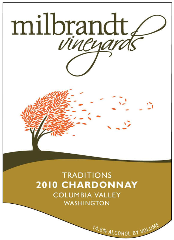 Milbrandt Traditions Chardonnay 2010 Front Label