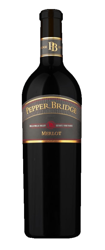 Pepper Bridge Winery Merlot 2017 Front Bottle Shot