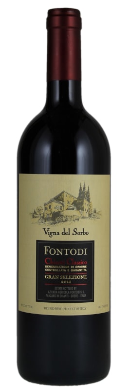 Fontodi Chianti Classico Gran Selezione Vigna del Sorbo 2011 Front Bottle Shot