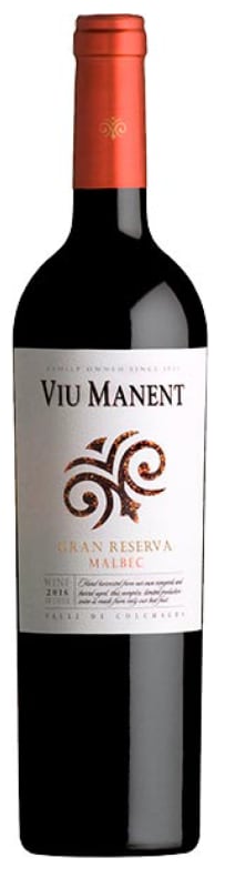 Viu Manent Gran Reserva Malbec 2017 Front Bottle Shot
