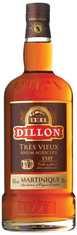 Dillon Rhum Tres Vieux VSOP Rhum (700ML) Front Bottle Shot
