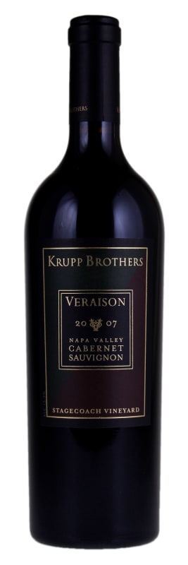 Krupp Brothers Estates Veraison Cabernet Sauvignon 2007 Front Bottle Shot