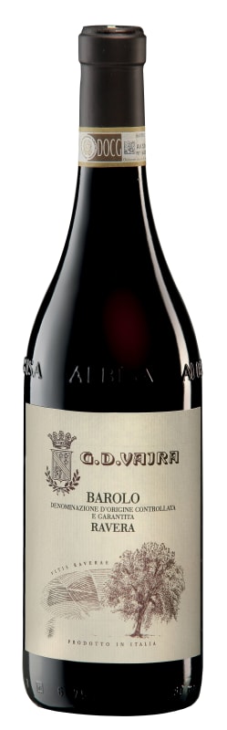 G.D. Vajra Barolo Ravera 2021 Front Bottle Shot