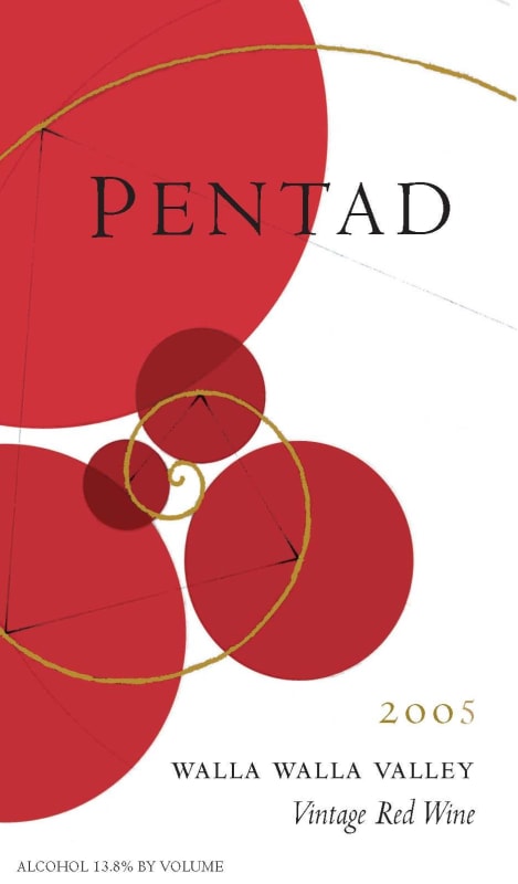 Seven Hills Winery Pentad Red 2005 Front Label