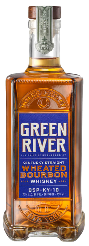 Green River Kentucky Wheated Bourbon Whiskey Front Bottle Shot