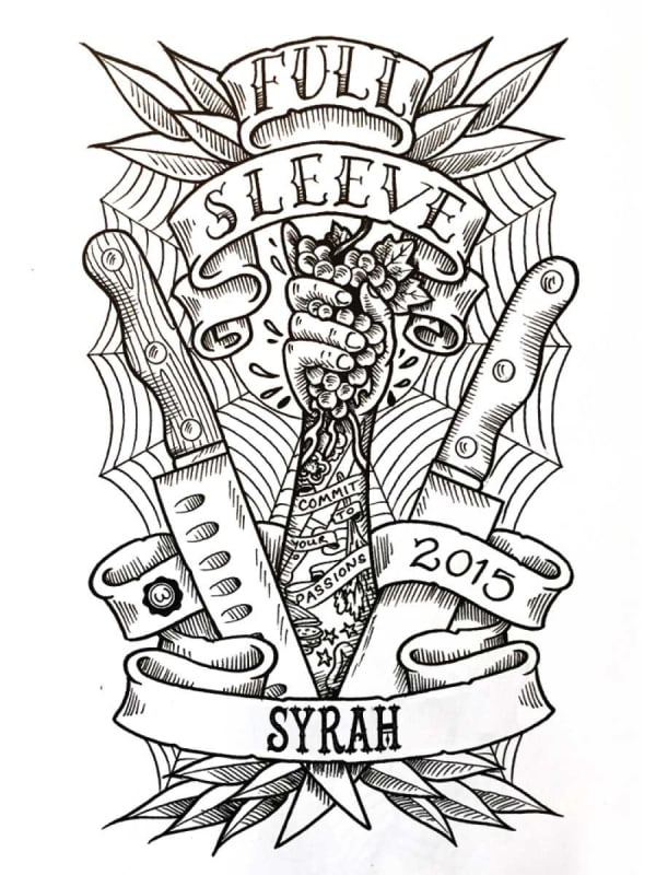Winc Full Sleeve Syrah 2015 Front Label