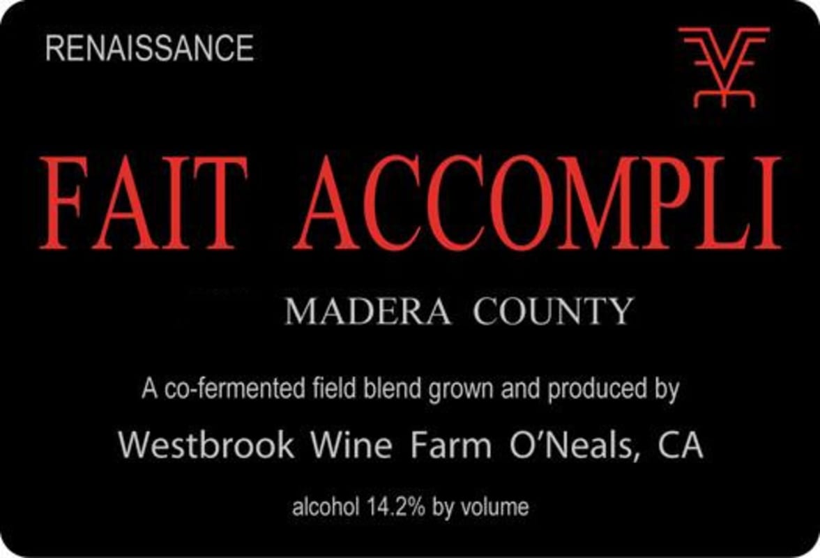 Westbrook Wine Farm Fait Accompli 2009 Front Label