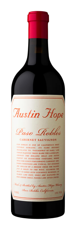 Austin Hope Cabernet Sauvignon 2021 Front Bottle Shot