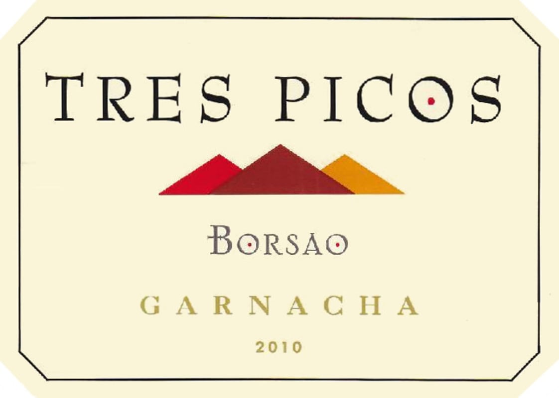 Borsao Tres Picos Garnacha 2010 Front Label