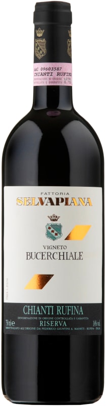 Selvapiana Chianti Rufina Riserva Bucerchiale 2015 Front Bottle Shot