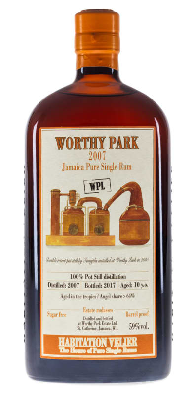 Habitation Velier Worthy Park Rum 2007 Front Bottle Shot