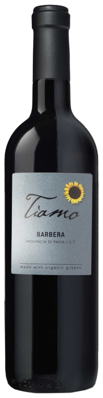 Tiamo Organic Barbera 2016 Front Bottle Shot