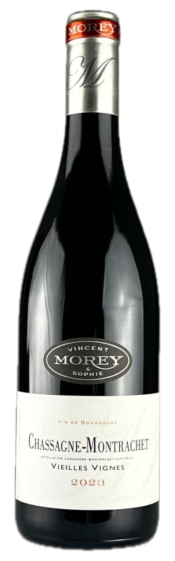 Domaine Vincent & Sophie Morey Chassagne-Montrachet Vieilles Vignes Rouge 2023 Front Bottle Shot
