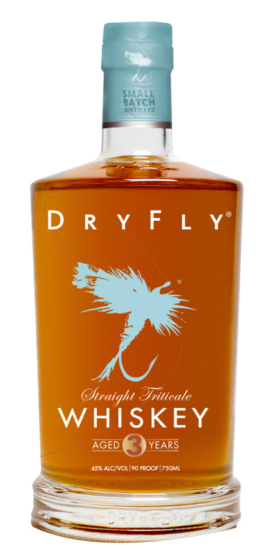 Dry Fly Straight Triticale Whiskey Front Bottle Shot