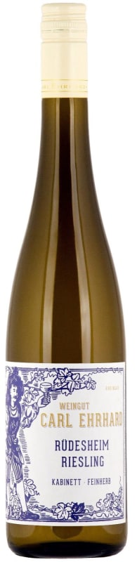 Weingut Carl Ehrhard Rudesheim Riesling Kabinett Feinherb 2018 Front Bottle Shot