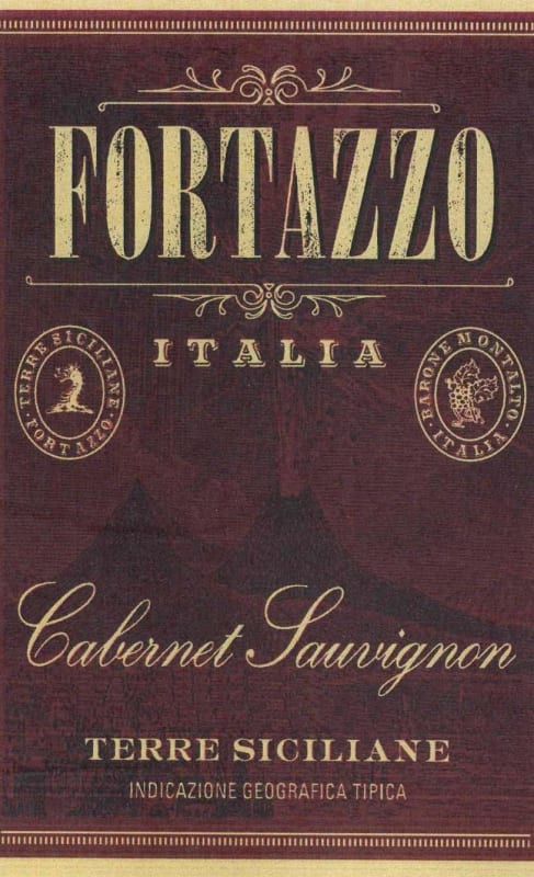 Barone Montalto Fortazzo Cabernet Sauvignon 2015 Front Label