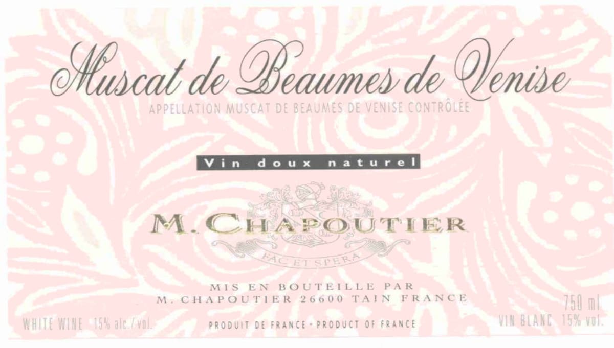M. Chapoutier Muscat de Beaumes de Venise 2007 Front Label