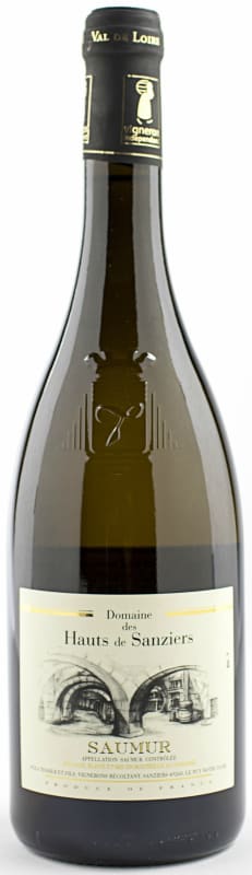Hauts De Sanziers Saumur Blanc 2016 Front Bottle Shot