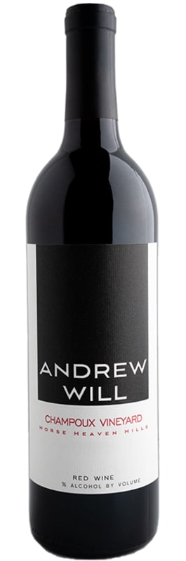 Andrew Will Winery Champoux Red Blend 2019 Front Bottle Shot