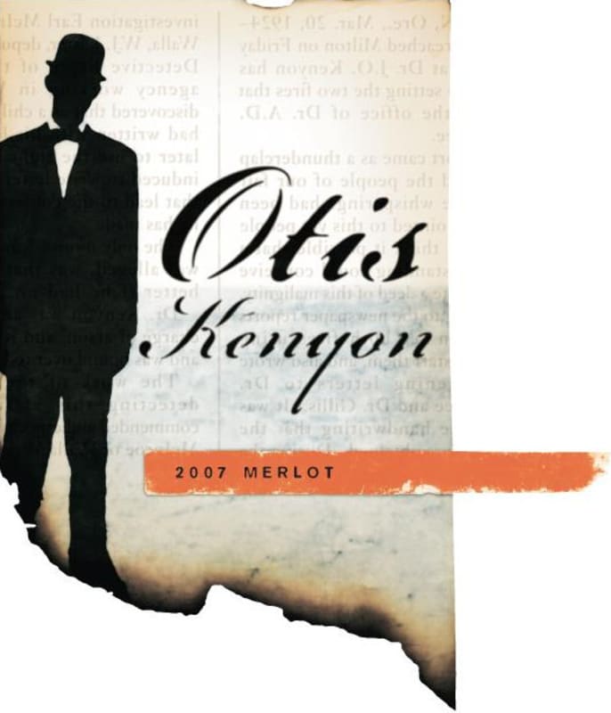 Otis Kenyon Wine Merlot 2007 Front Label