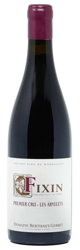 Berthaut-Gerbet Fixin Les Arvelets Premier Cru 2024 Front Bottle Shot