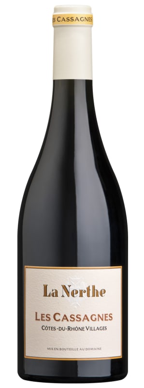Chateau La Nerthe Cotes-du-Rhone Villages Les Cassagnes 2022 Front Bottle Shot