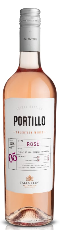 Portillo Rose of Malbec 2018 Front Bottle Shot