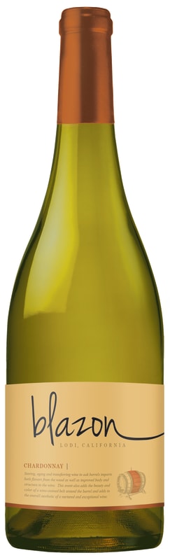 Blazon Chardonnay 2016 Front Bottle Shot